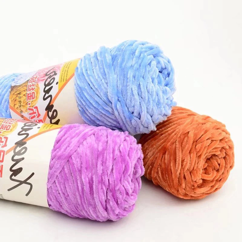 

100g/Ball Wool Chenille Gold Velvet Yarn Himalayas Dolphin Baby Milk Cotton Yarn Warm Scarf Line Hand-Knitted Crochet Thread