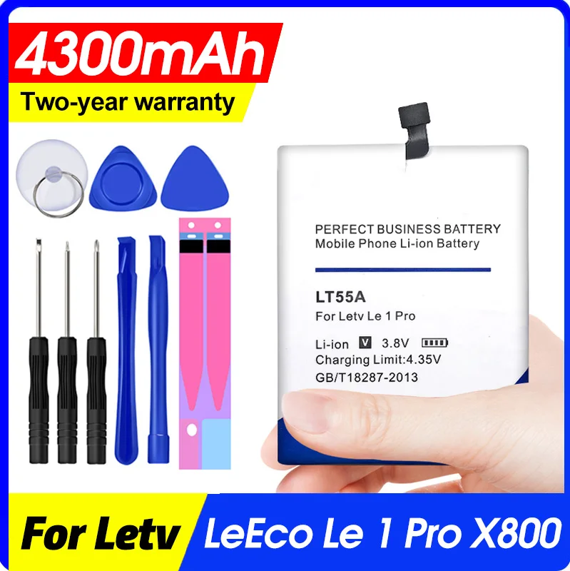 4300 мА/ч LT55A Мобильный телефон батарея Замена для Letv leEco Le 1 Pro X800|Аккумуляторы