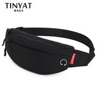 Поясная Сумка TINYAT для мужчин и женщин, повседневный большой кошелек-бананка, Холщовый дорожный мешок для телефона, забавная бананка на бедр...