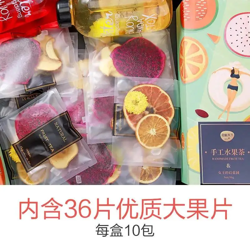 Фруктовый чай Netflix удар напитков фрукты чайные пакетики Замороженные сушеные