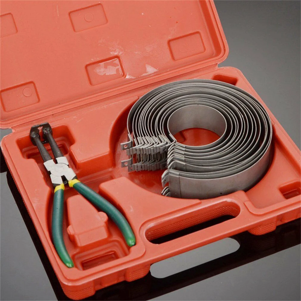 

62-140mm Collars Repair Tool Kit Motorcycle Replacement Fine-tooth Lock Fastener Pliers Universal Clamp Piston Ring Compressor