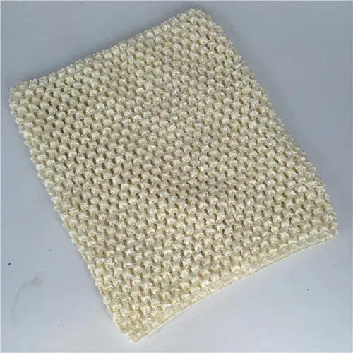 Ivory 1 шт., 20x23 см, вязаные крючком топы, сделай сам, фатиновая катушка, вязаная эластичная ткань, вязаная крючком на груди, пачка, подарки, повязки на голову, юбка, Швейные аксессуары - Цвет: Ivory