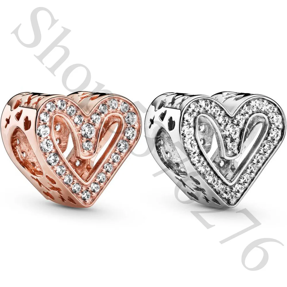 Оригинальный Женский браслет Pandora из бусины стерлингового серебра 925 имбирного