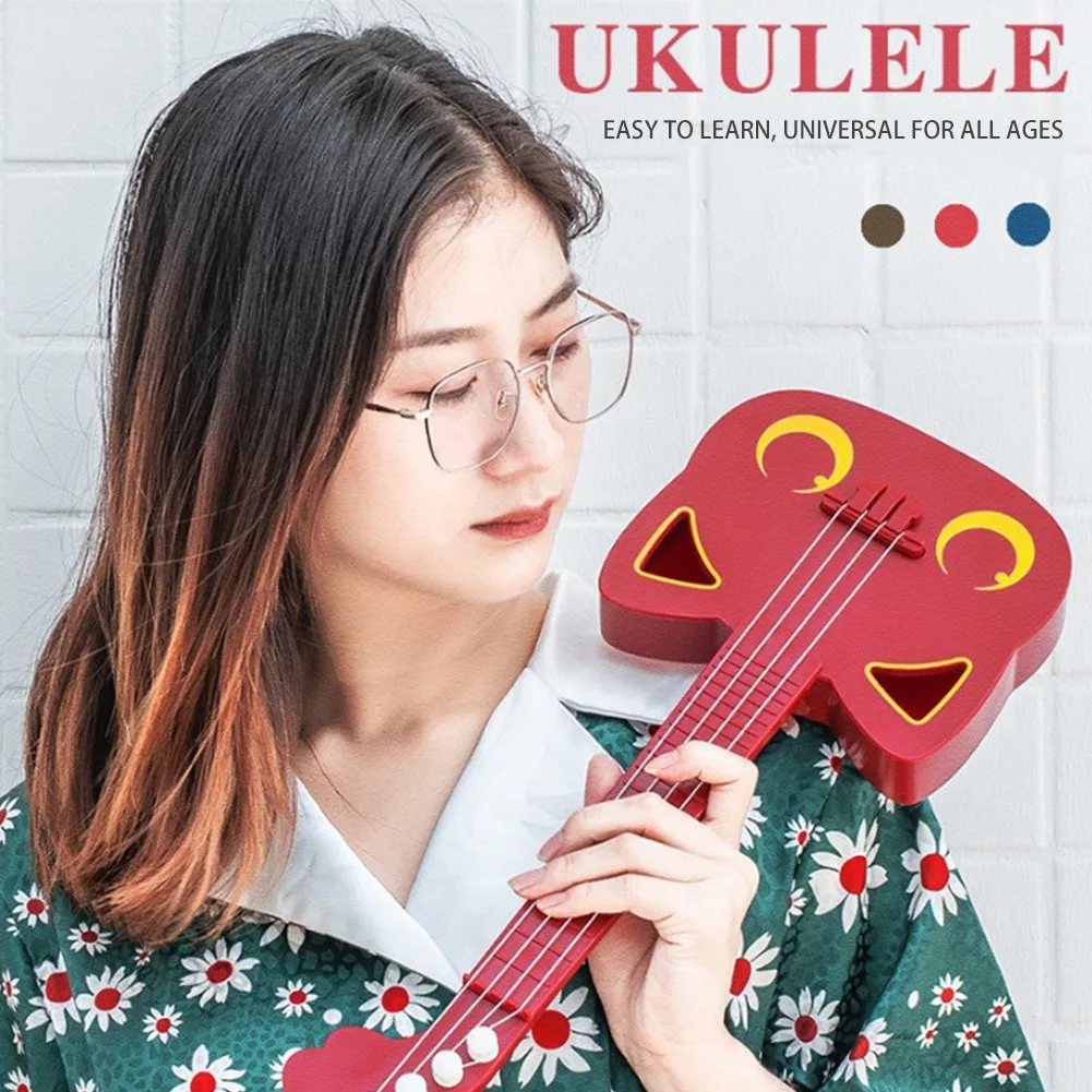 

Cute Cat Shape Guitar Beginner Concert Children Musical Instrument Ukulele Children Gift