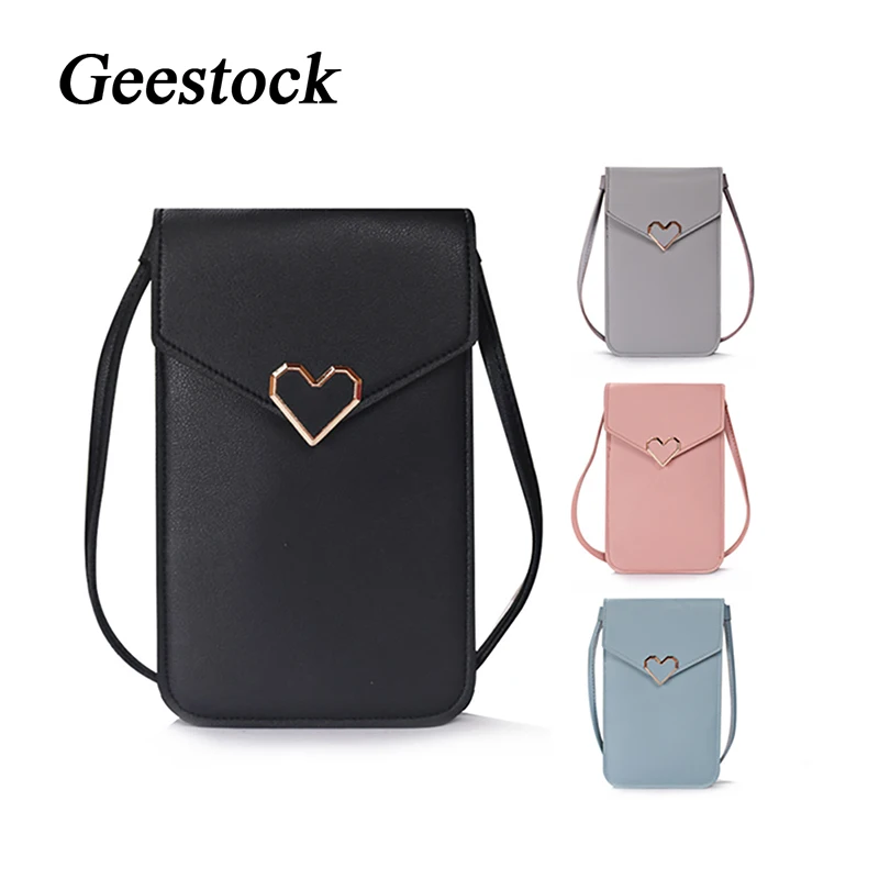 

Сумка-кошелек Geestock женская через плечо с отделениями для смартфонов и карт, с RFID-защитой