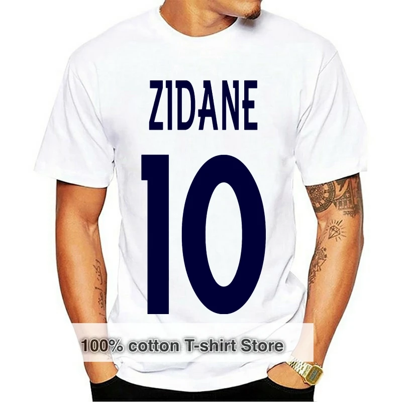 

Printing Zinedine Zidane Football Legend Casual Short Sleeve T shirt Novelty Leisure