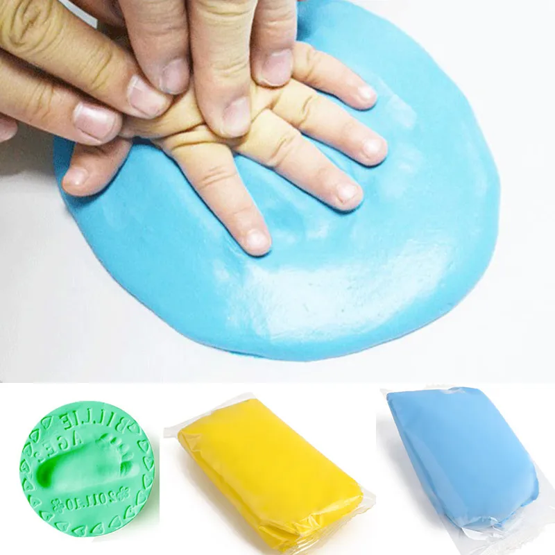 

Baby Footprint Clay Baby DIY Hand Print Footprint Imprint Baby Care Non-toxic Clay Kit Casting Parent-child Baby Foot Baby