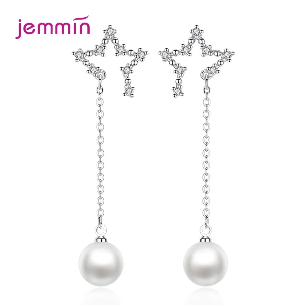 Оригинальные геометрические креативные серьги подвески из стерлингового