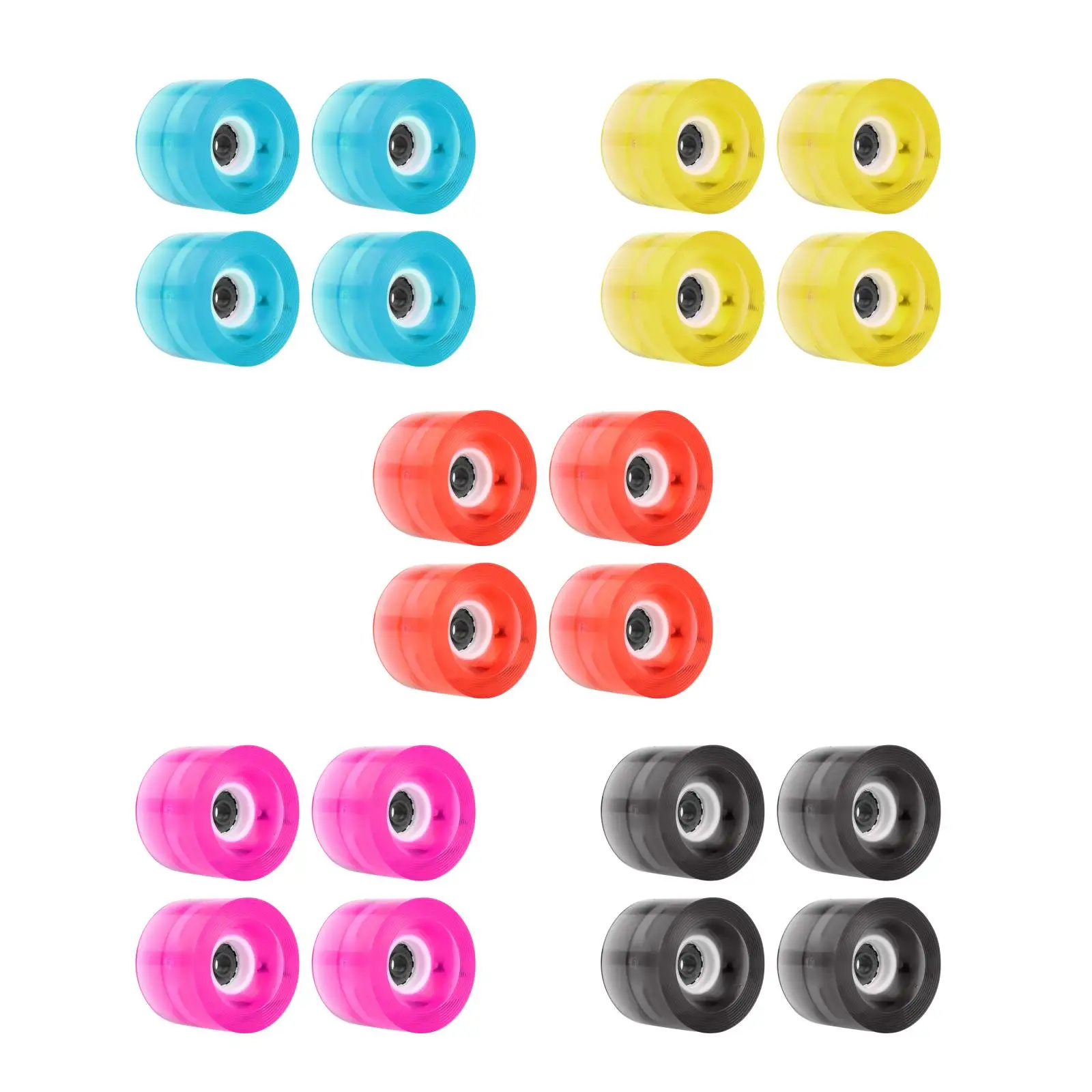 

4 шт., колеса для скейтборда, 60 мм, 78 а, с подшипником