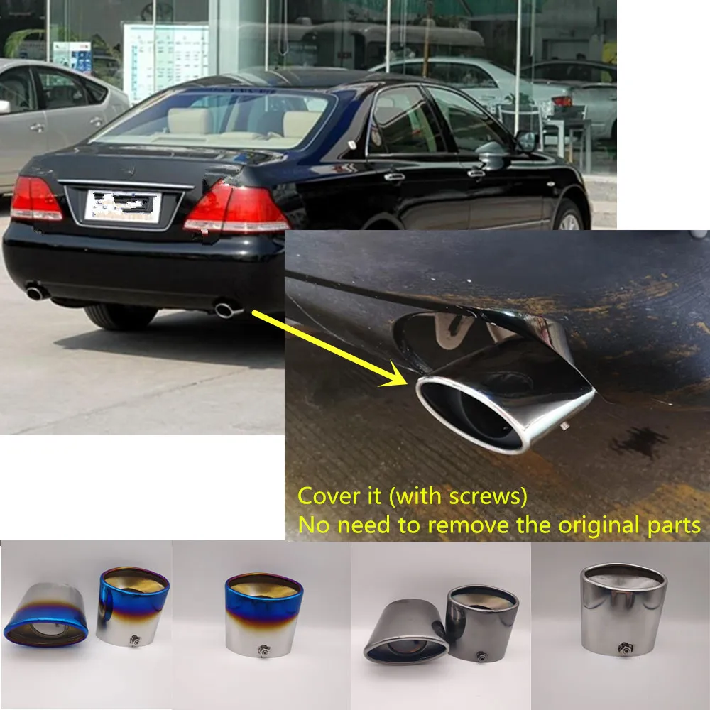

Автомобильные палочки, глушитель, наконечник выхлопной трубы для Toyota CROWN Royal Saloon 2005 2006 2007 2008 2009
