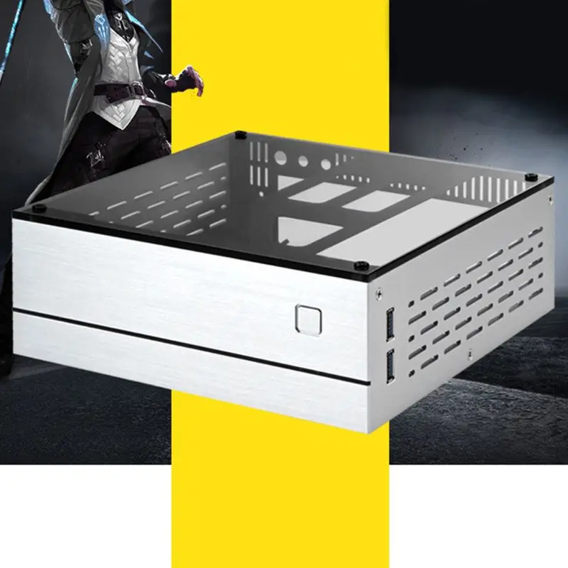 Чехол B01 Mini ITX для компьютера корпус алюминиевый/стеклянный портфель чехол