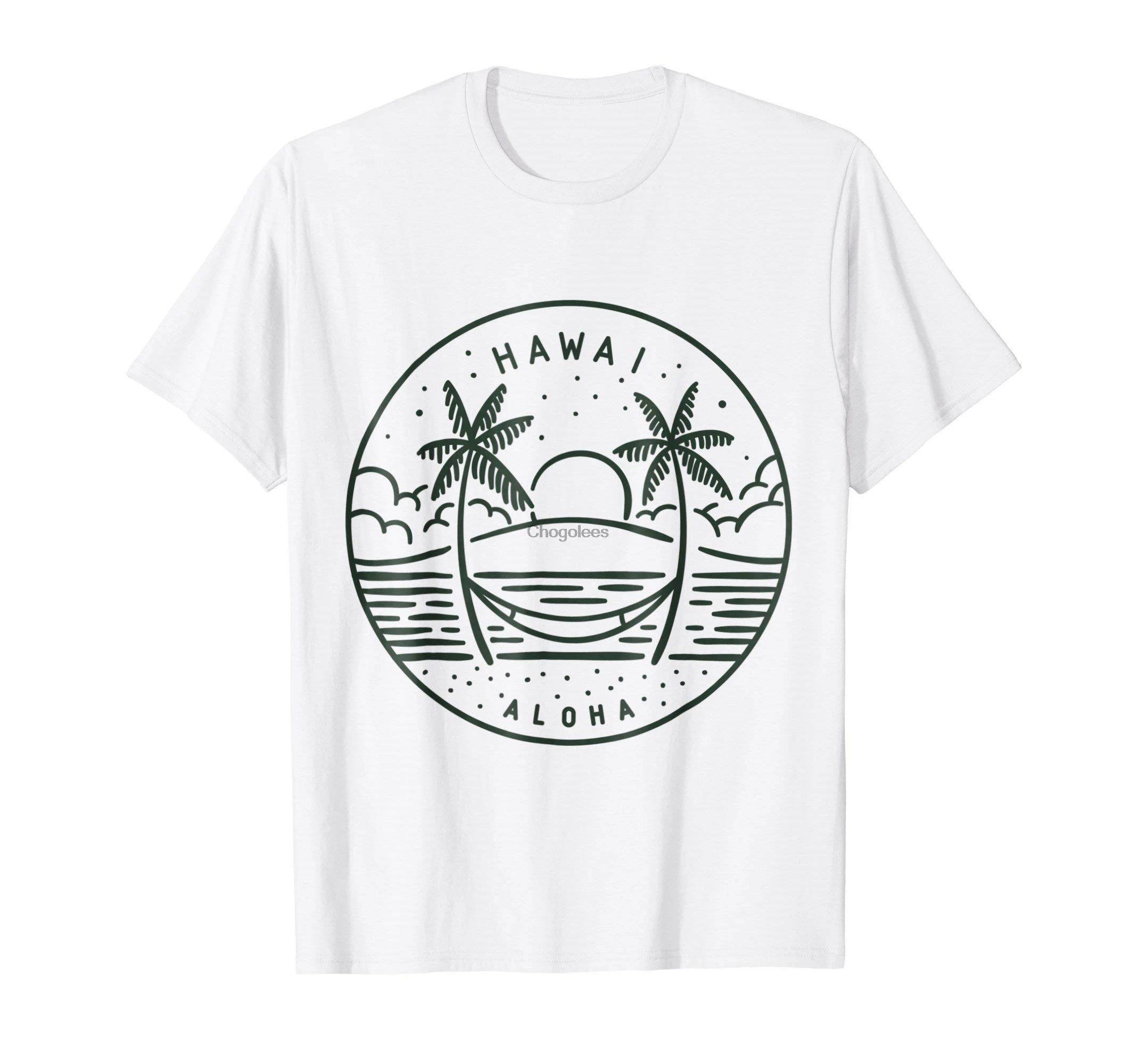 Гавайская футболка с надписью Aloha |