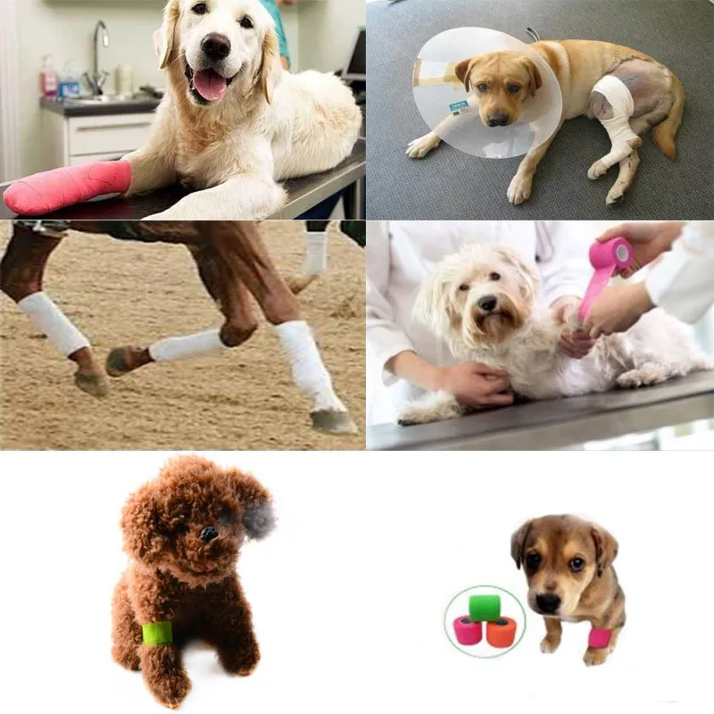 Повязка для домашних животных кошек собак дышащая разрывная Нетканая ткань