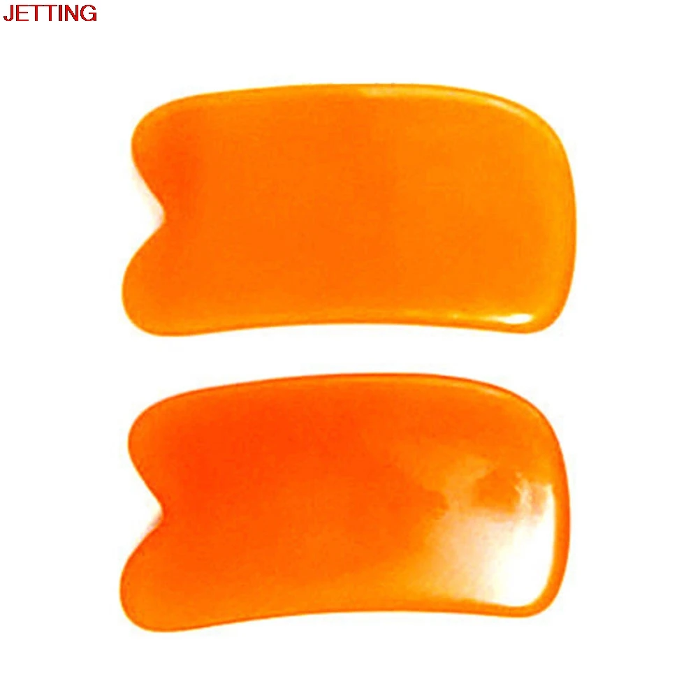 

JETTING-1Pc Hot Sale Beeswax Resin Natural GuaSha Massager Scrapping Plate For Body Chakra Healing reiki Massage Wholesale