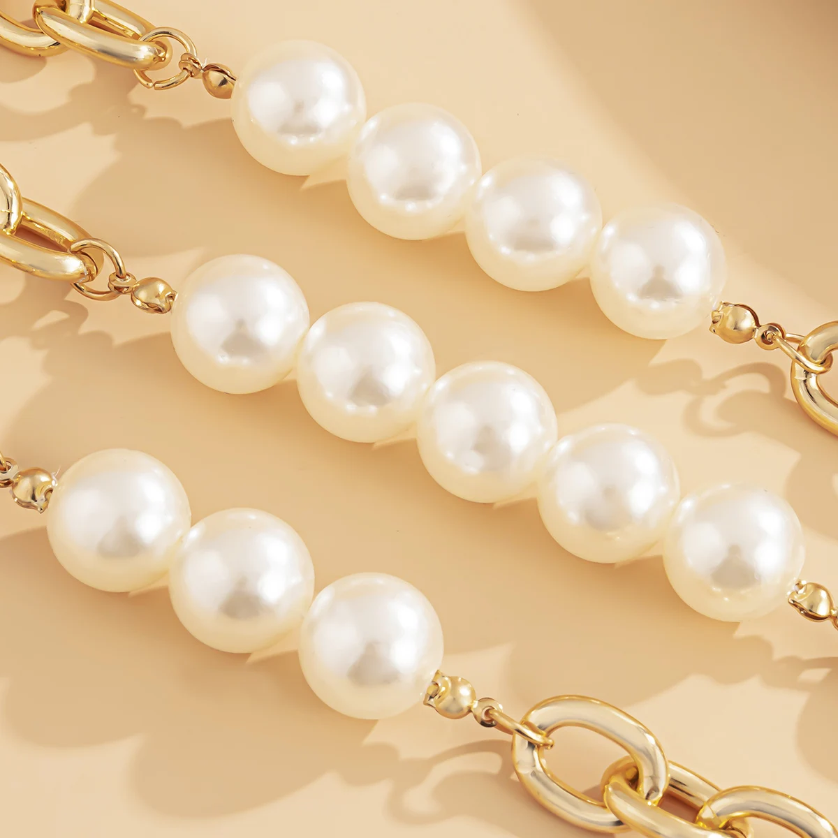 

Exaggerated Double Layered Waist Chain Elegant Pearl Tassel Chain Belt for Lady Party Nightclub Dress Waistband Jewelry 2021