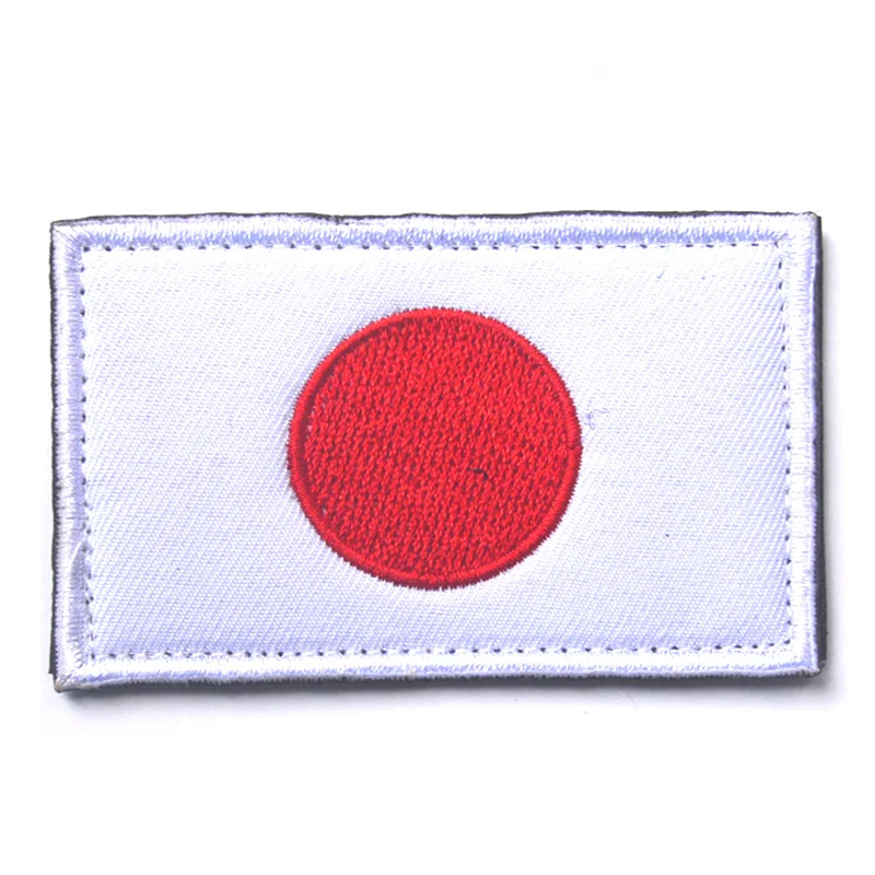 

Индивидуальные японские нашивки с флагом страны, японские нашивки на липучке, тактические военные нашивки с вышивкой для куртки, пальто