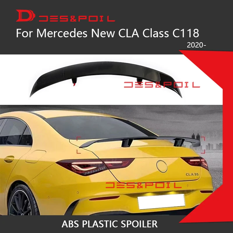 Задний спойлер для багажника CLA Class W118 C118 из углеродного волокна ABS крышка губ CLA35