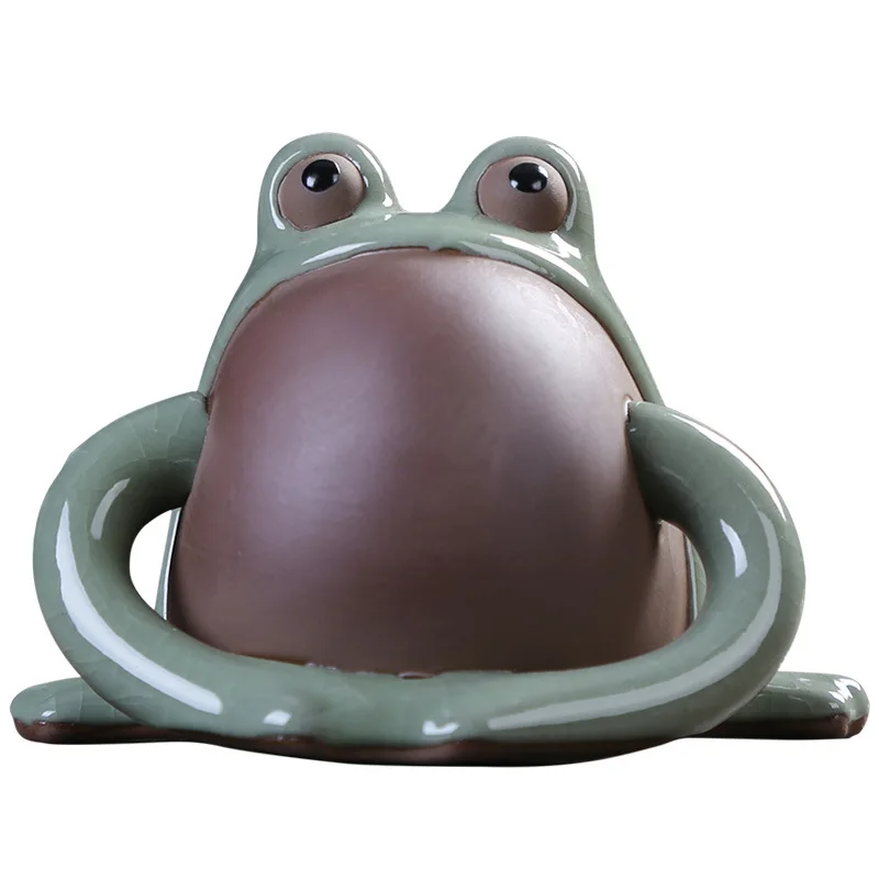 Ge открытый кусок эмалированного керамического фиолетового чая поднос для