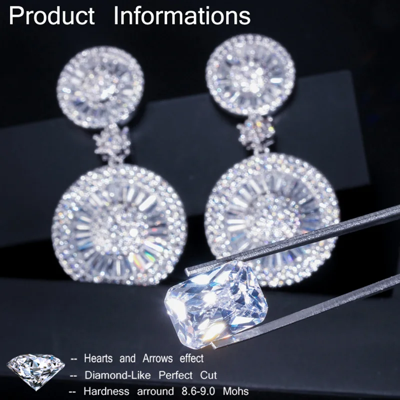 Классические женские ювелирные изделия Pera с полностью выложенным белым фианитом