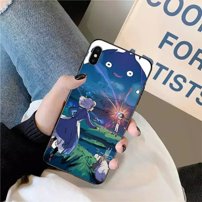 

Studio Ghibli Howl's Moving Castle Phone Cases for iPhone 11 12 pro XS MAX 8 7 6 6S Plus X 5S SE 2020 XR mini