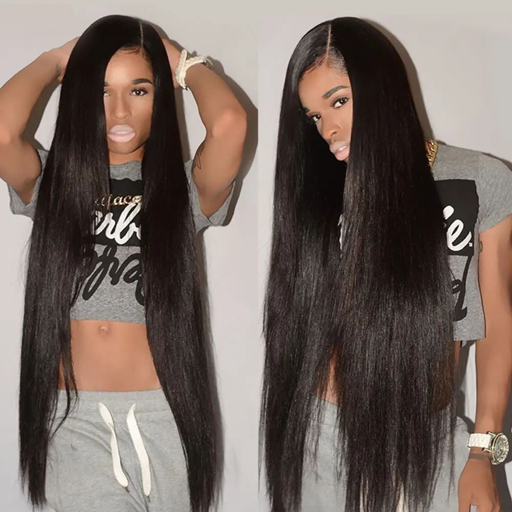 Straight Brazilian 3 Bundles With Closure On Sale Natural Human Hair