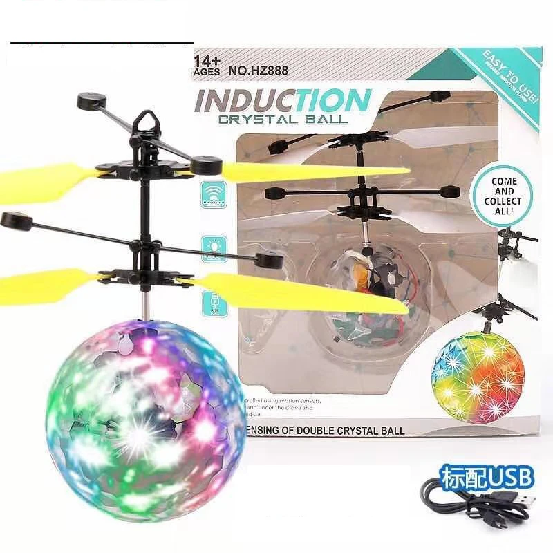 

Children's induction helicopter LED toys Infrared flying jump Cute style RC drone Aircraft model Robot fairy Dinosaur modeling