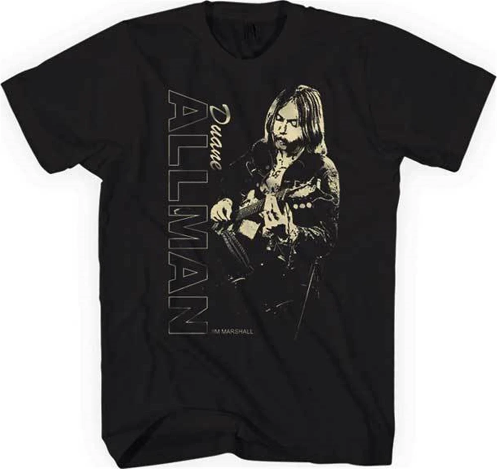 Duane Allman играя гитара футболка S-M-L-Xl-2Xl Новый Привет верность Мерч Топы унисекс