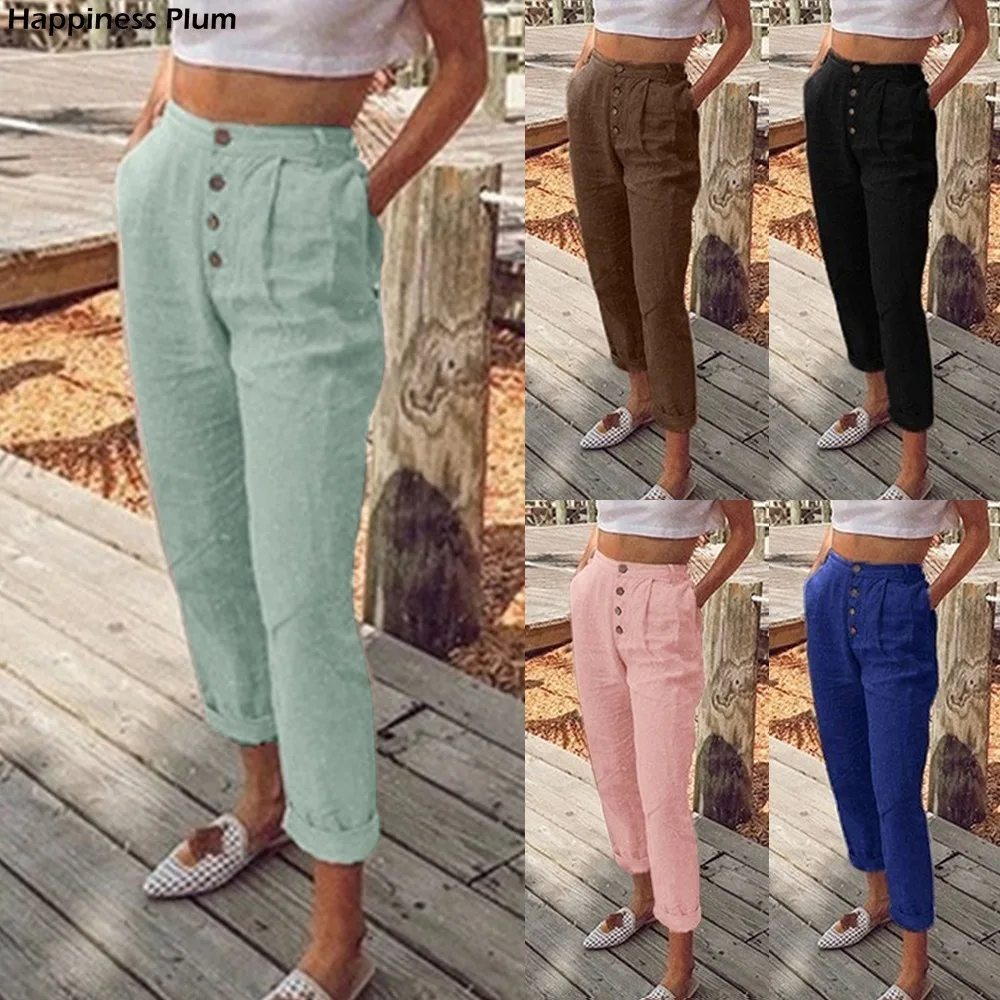 

2021 New Fashion women's summer Plus Size 3XL trousers Women High Waist Slim Harem Pants Women Casual Pants For women