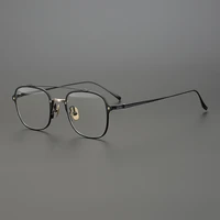 pure titanium square glasses frame men vintage luxury brand prescription myopia optical eyeglasses frame women pilot eyewear