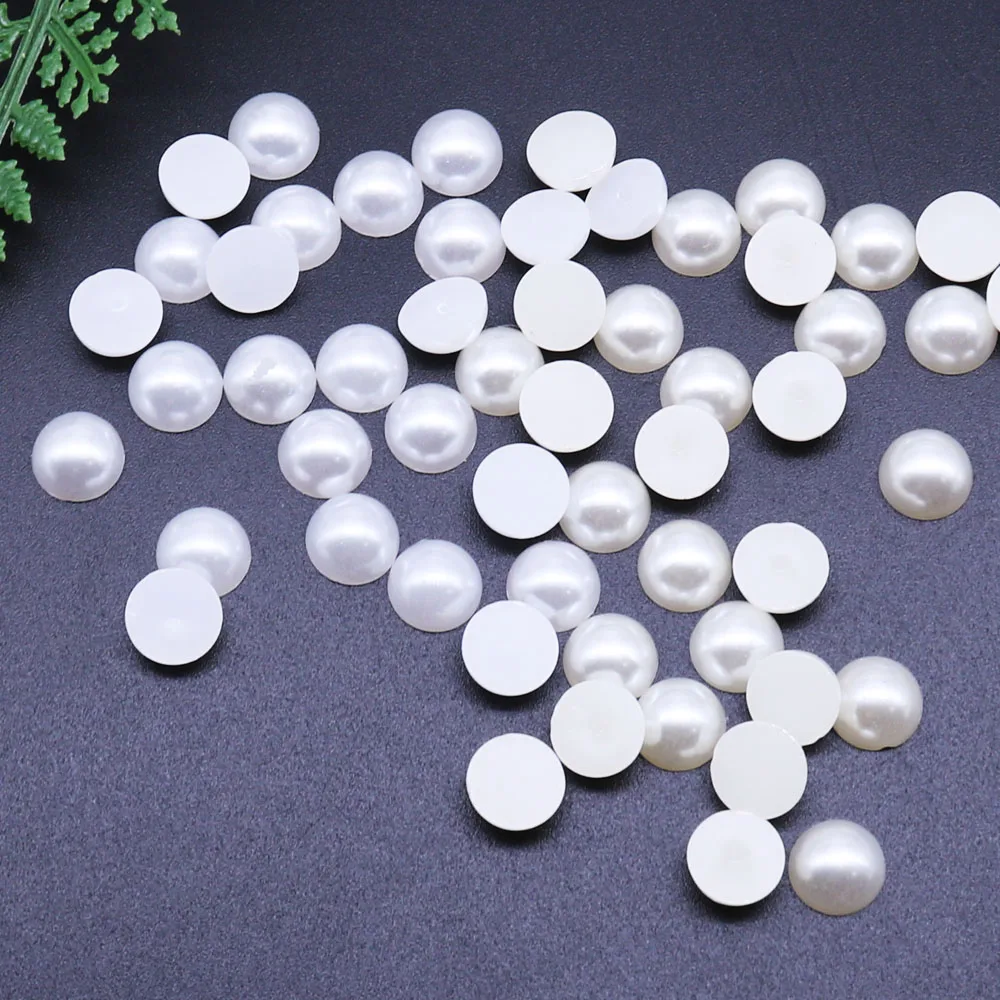 Полукруглые непористые бусины из жемчуга 4-12 мм | Дом и сад