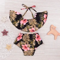 new fashion toddler kid infant baby girls tops short pants briefs outfit floral clothes 2021 summer