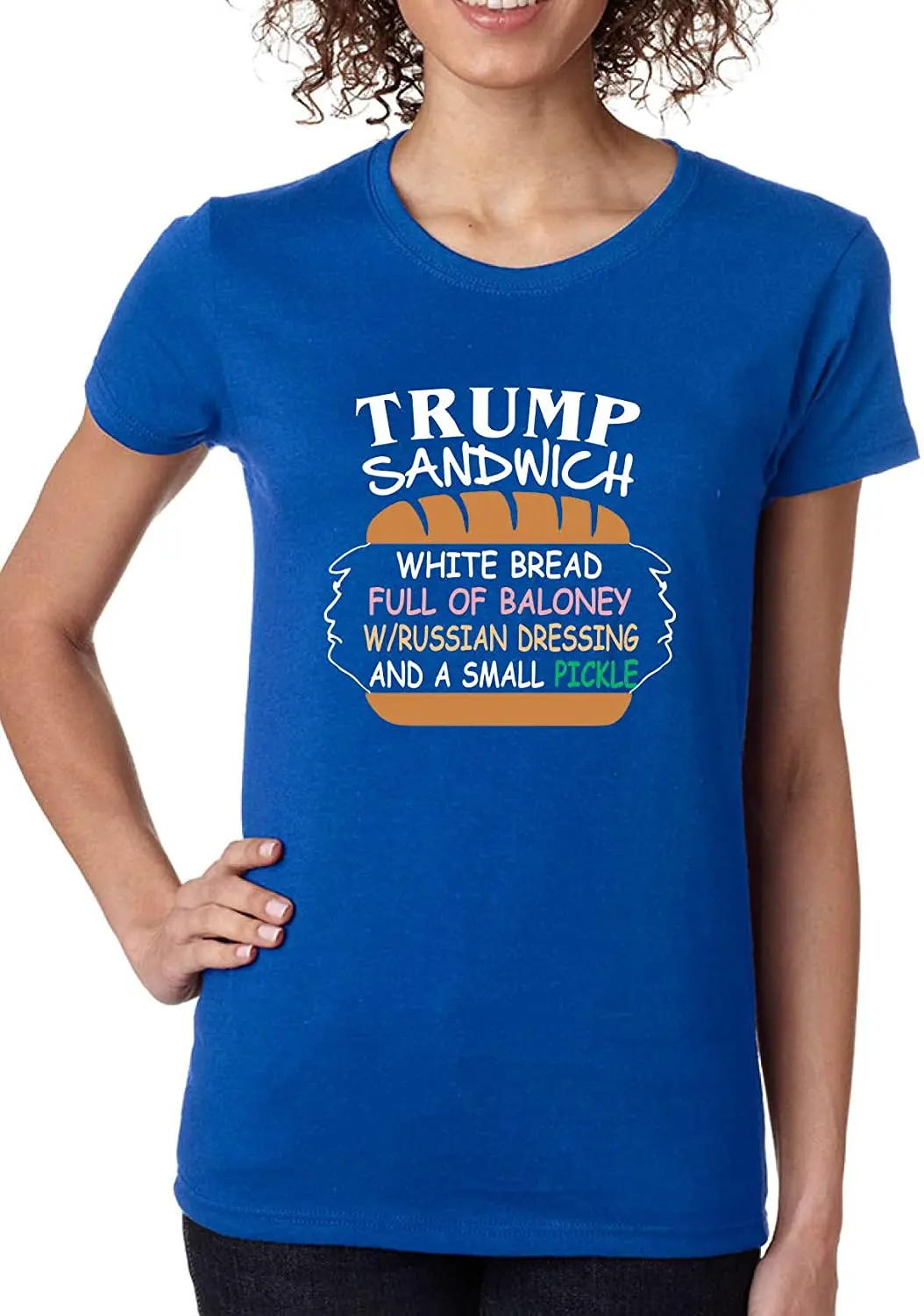 

Women's T Shirt Trump Sandwich Russian Dressing FUUNY Politics Tee New Arrivals Harajuku Summer 2020 Breathable Crew Neck Tshirt