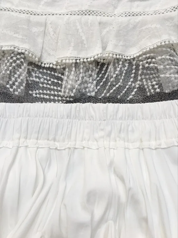 Boho шикарные топы Весна Лето Высокое качество оборки белая сетка вышивка блузки женские сексуальные женские рубашки блузка V734