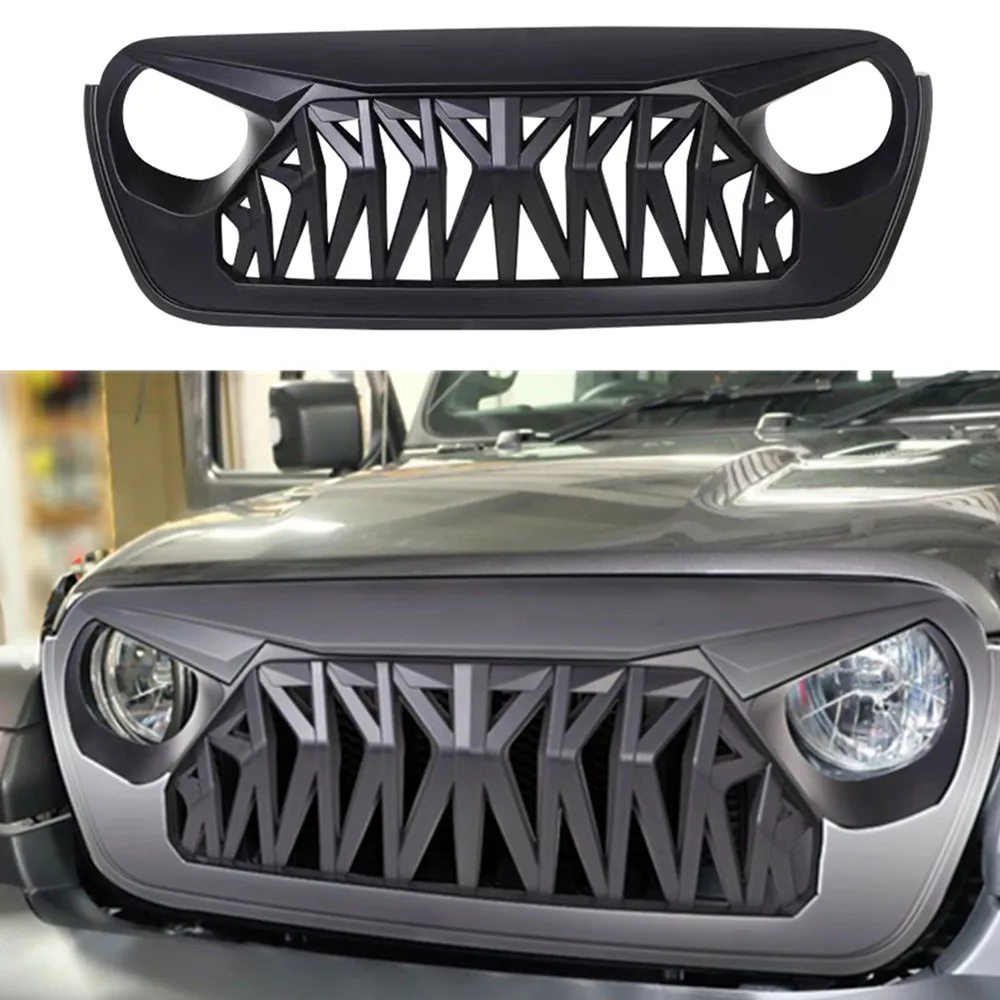 

Передний гриль из АБС-пластика для jeep for wrangler JL 2018 + JL1111, 1 шт.