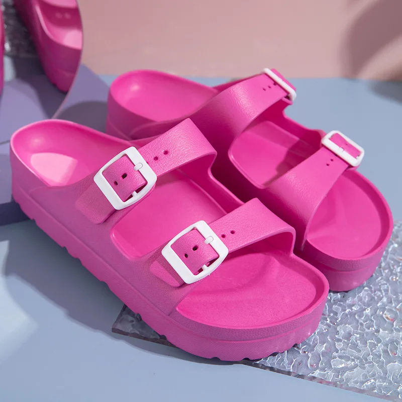 Сандалии женские на толстой подошве босоножки из ЭВА повседневные Нескользящие