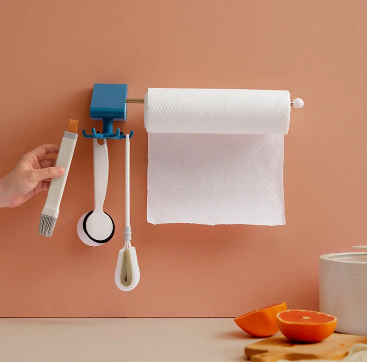 Бытовая многофункциональная кухонная полка настенного типа поворотный крюк