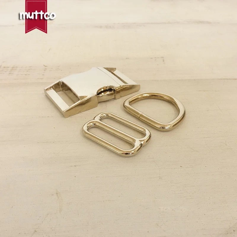 (Металлическая пряжка + Регулируемая кольцо D/набор) DIY собачий ошейник