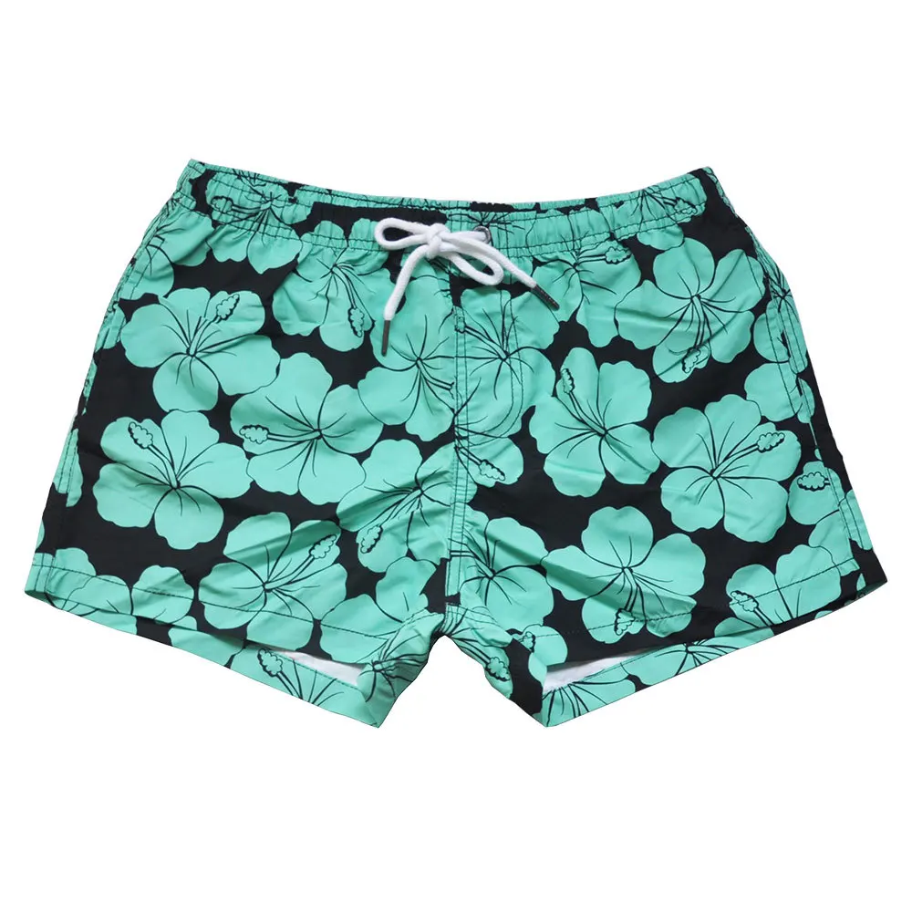 

Surfing Pants Beach Shorts Swimming Trunks Swimmwear Flower Sport Running Plus Size Men Printed Matching Speed Q-dry Is Brand