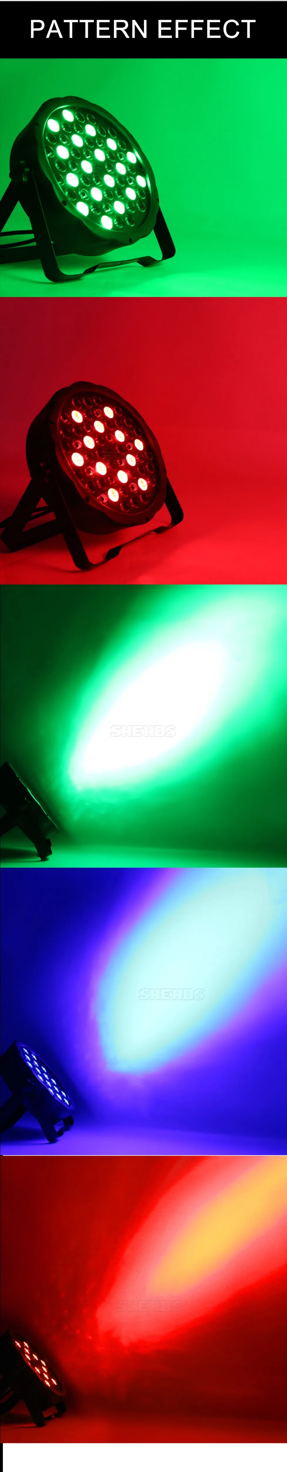 Алюминиевый сплав светодиодный Par 54x9 Вт RGB ветряная мельница освещение может Par Светодиодный прожектор Dj проектор мыть освещение сценическое освещение