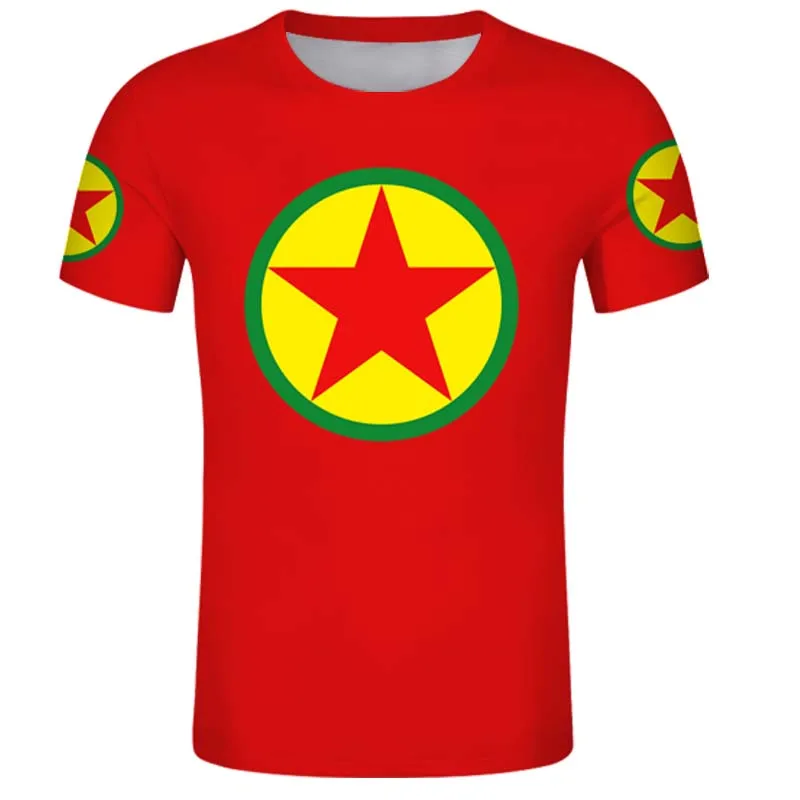 Kurdivan Worke Flag Футболка белая футболка для мужчин DIY пользовательские Джерси