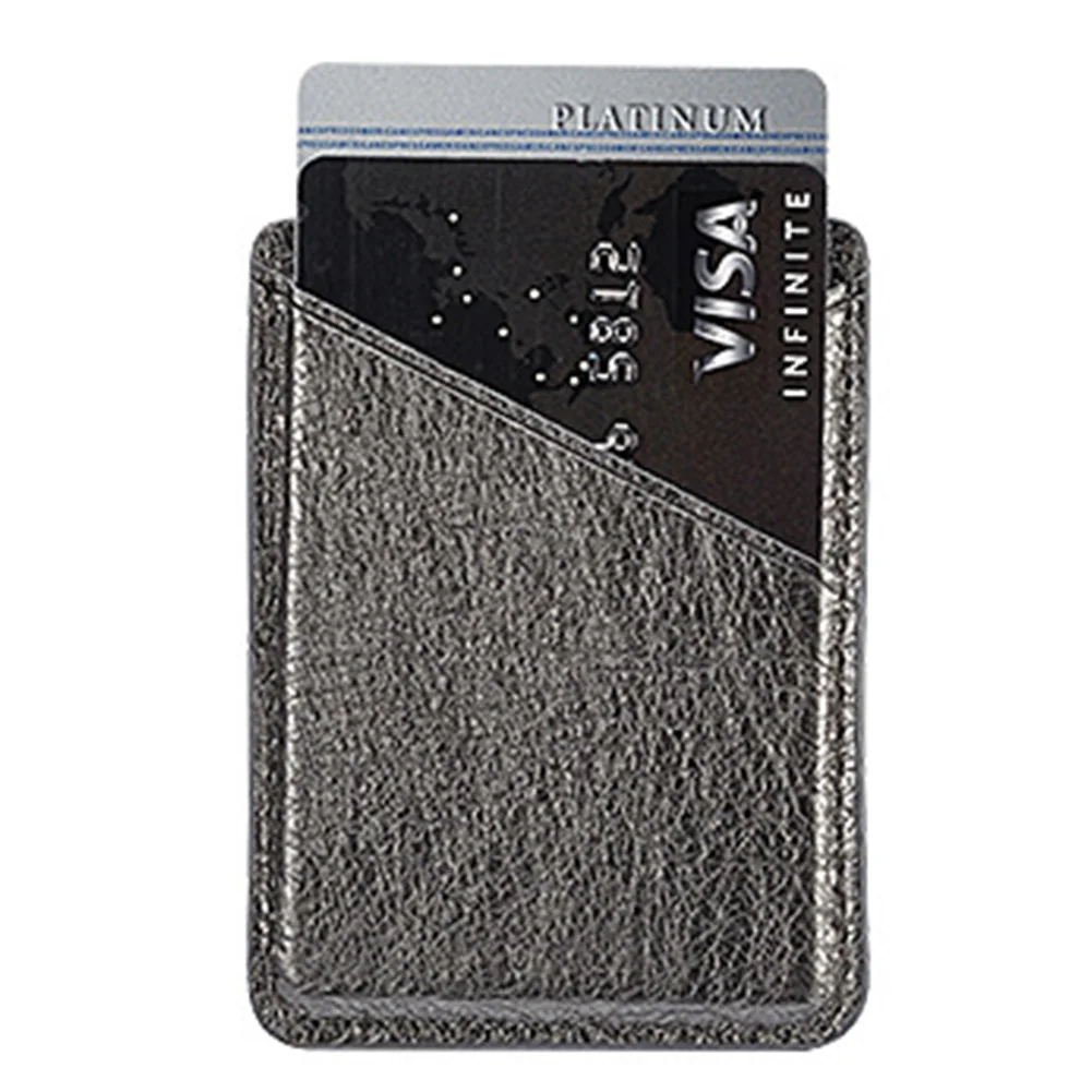 Бумажник двухслойные вставки сзади твердый Карманный кожаный мини чехол палка