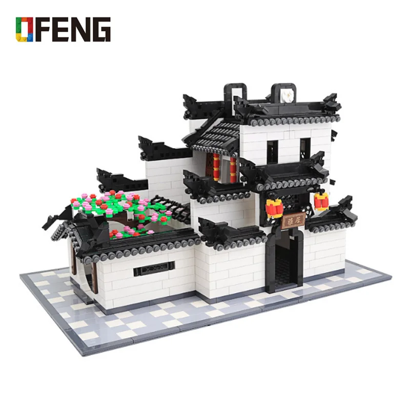 World Famous Architecture Building Blocks Saint Basil's Cathedral Chinese Style House Statue Liberty Bricks Toys Gifts for Kids