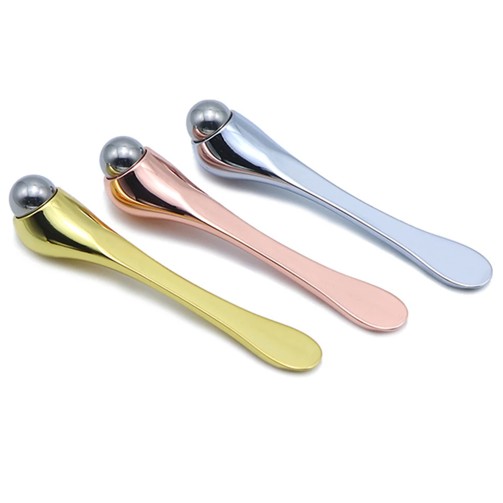 Массажная палочка-ложка для кожи вокруг глаз из нержавеющей стали |