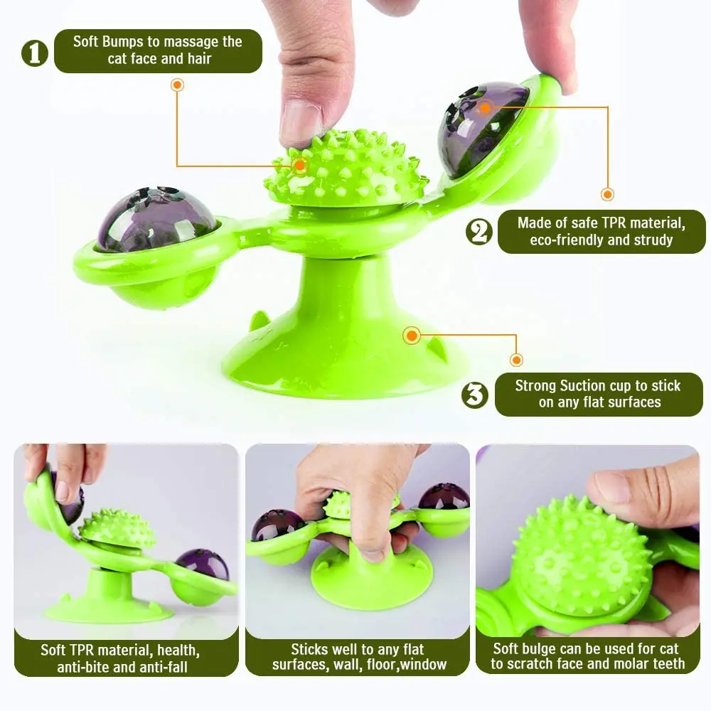 Интерактивная игрушка для кошек ветряная мельница декоративный светильник в