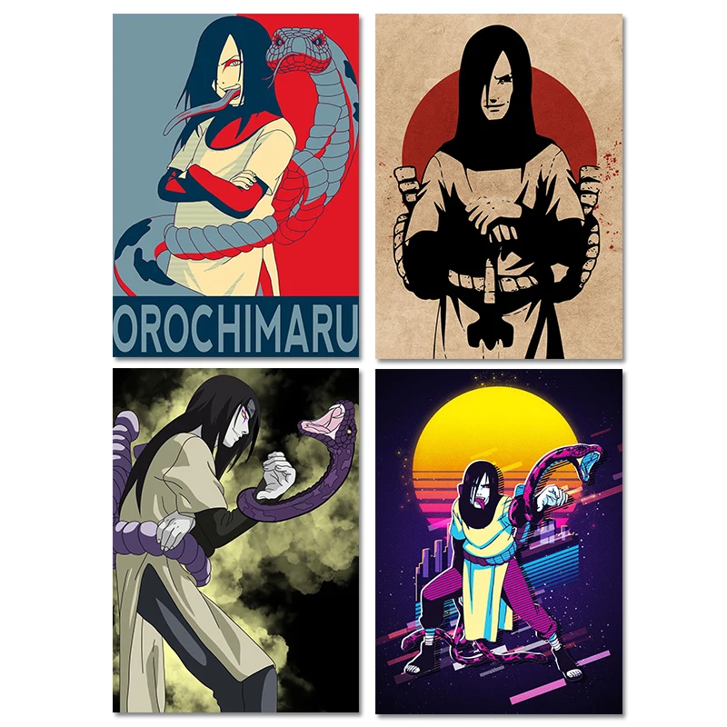 Аниме постер и печать торочимару Наруто японское аниме настенное украшение