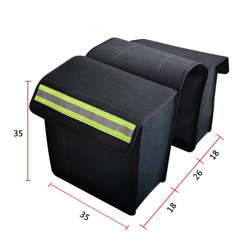 

Motorcycle Luggage Pack Motorbike Saddle Bag Motorcycle Canvas Panniers Box Side Tools Bag Pouch for Motorbike