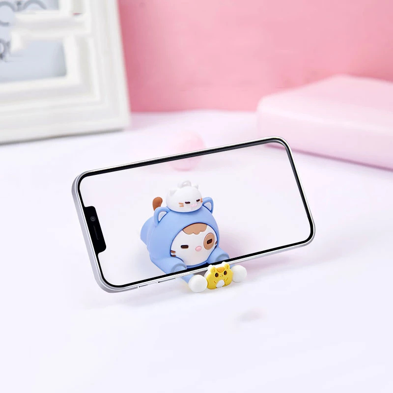 cartoon cute phone holder silicone phone stand desk stretchable universal for iphone 12 11 for samsung galaxy note 10 plus free global shipping