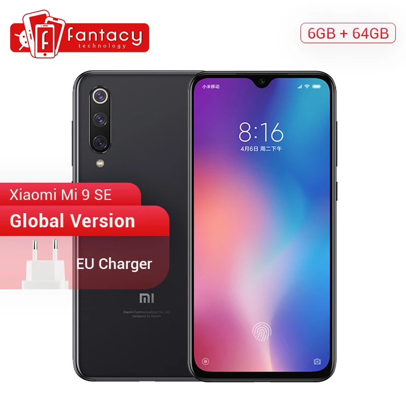 Глобальная версия Xiaomi mi 9 SE 6 Гб 64 Snapdragon 712 5 97 &quotAMOLED FHD экран смартфон 48MP Тройная
