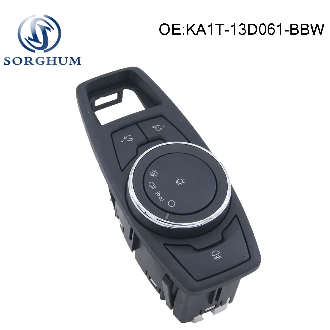 

Black Headlight Control Switch KA1T-13D061-BBW For Ford