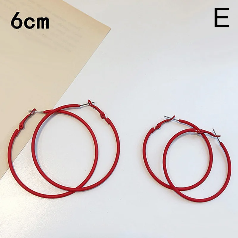 Большие серьги-кольца прозрачные полимерные яркие толстые акриловые круглые